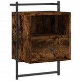  Noćni ormarići zidni 2 kom boja hrasta 40 x 30 x 61 cm drveni | shoptok.hr