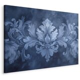  Slika - Ornament in Blue and Cool Colors Dark Blue Decoration 120x80 Na talijanskom platnu | shoptok.hr