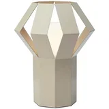 Bež metalna stolna lampa s metalnim sjenilom (visina 27 cm) Octa –