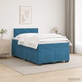  Krevet s box springom, madracem i LED-om Plava 120 x 190 cm | shoptok.hr