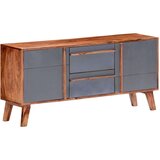 vidaXL Komoda siva 120 x 30 x 55 cm od masivnog drva šišama | shoptok.hr