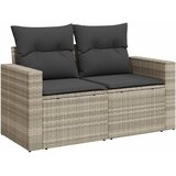  6-dijelni set vrtnih sofa od poliratana s jastucima svjetlosivi | shoptok.hr