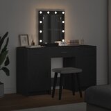  Toaletni stol s vratima Crna 50 x 41 x 135 cm Konstruirano drvo | shoptok.hr
