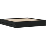  Okvir kreveta s ladicama crni 160x200 cm konstruirano drvo | shoptok.hr