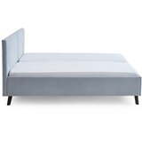 Meise Möbel Svetlo modra oblazinjena zakonska postelja z letvenim dnom 160x200 cm Piano – | Shoptok.si