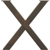  Noge za jedilno mizo X-oblika 3 kosi črna 80x(72-73) cm jeklo, (21828677) | Shoptok.si
