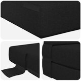 SK Zložljiv kavč postelja Črna 152 x 86,5 x 60 cm Blago, (5000300750) | Shoptok.si
