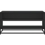 TV ormarić crni 91 x 40 x 46 cm konstruirano drvo i metal | Eponuda.com