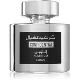 Lattafa Confidential Platinum parfumska voda uniseks 100 ml Cene