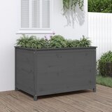 vidaXL Vrtna visoka greda siva 119,5x82,5x78 cm trdna borovina | Shoptok.si