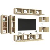  8-dijelni set TV ormarića boja hrasta sonome od iverice | shoptok.hr