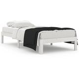 The Living Store Posteljni okvir bel iz trdnega lesa 90x190 cm - Posteljni Okvir, (21529845) | Shoptok.si