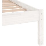  Okvir za krevet od masivne borovine bijeli 140 x 190 cm | shoptok.hr