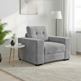 SOFA fotelja svijetlosiva 100x78x80 cm baršun | shoptok.hr