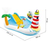 Intex Napihljiv igralni center Fishnig Fun (218 x 188 x 99 cm, umetna masa, 182 l) | Shoptok.si