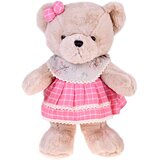  Medvjedić - bež Zuzia 58 cm u ružičastoj VINTAGE haljini ZA5923 C | shoptok.hr