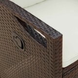  Vrtna klupa Smeđa i krem 105 x 60 x 112 cm Čelik i poliester | Eponuda.com