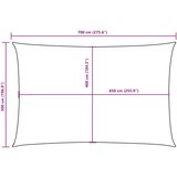  Jedro protiv sunca od tkanine Oxford pravokutno 5 x 7 m crno | shoptok.hr