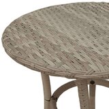  3-dijelni bistro set s jastucima svjetlosivi od poliratana - Svjetlosiva 1 | shoptok.hr