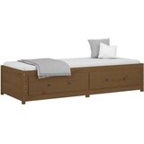  Dnevna postelja medeno rjava 90x200 cm trdna borovina, (20725799) | Shoptok.si