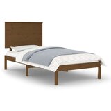 Posteljni okvir medeno rjav iz trdne borovine 100x200 cm, (20643163) | Shoptok.si