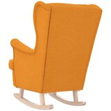  Stolica za ljuljanje 74x90x102 cm tamnožuta od tkanine | shoptok.hr