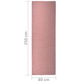  Vanjski tepih ravnog tkanja 80 x 250 cm crveni | shoptok.hr