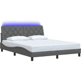  Okvir kreveta s LED-om bez madraca 160x200 cm od tkanine | Eponuda.com
