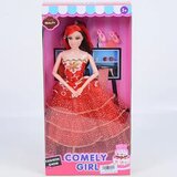 Magic Toys Comely Girl u crvenoj večernjoj haljini 28cm | shoptok.hr