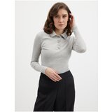 Orsay Light Grey Womens Lined Polo T-Shirt - Women Cijene