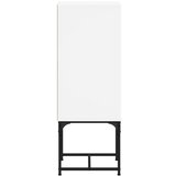  Bočni ormarić sa staklenim vratima bijeli 35 x 37 x 100 cm | shoptok.hr