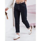 DStreet Spodnie damskie jeansowe mom fit STRAIGHTY ciemnogranatowe Cene