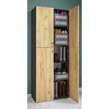 MID.YOU OMARA ZA OBLAČILA, antracit, medeni hrast | Shoptok.si