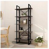  za knjige s 5 razina sivi 80 x 30 x 175 cm od borovine | shoptok.hr