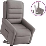  Naslonjač na podizanje od tkanine smeđesivi | shoptok.hr