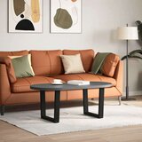  Noge za klubsko mizico v obliki črke V 2 kosa črne 60 x (42-43,3) cm jeklo, (22123930) | Shoptok.si