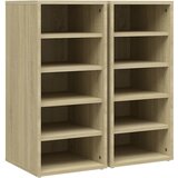 Maison Chic Omarica za obutev - Kopa za čevlje 2 kosa sonoma hrast 31,5x35x70 cm iverna pl., (21777270) Cene