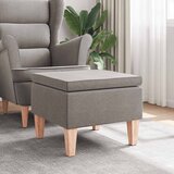  Stolac s drvenim nogama smeđe-sivi od tkanine | shoptok.hr