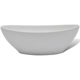  Keramički Umivaonik 40x33 cm Ovalni Bijeli Slike