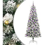  Umjetno božićno drvce s nogom Zelena i bijela 210 cm | shoptok.hr