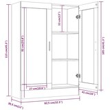 Vitrina boja sivog hrasta sonome 82,5 x 30,5 x 115 cm drvena | shoptok.hr