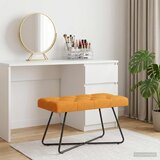  Klupa s gumbastim tkanjem Tamno žuta 80 x 40 x 46 cm Tkanina | Eponuda.com