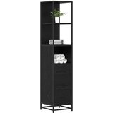 vidaXL Kupaonski ormar s ladicama Crni hrast 35 x 37.5 x 166 cm | shoptok.hr