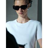 Sinsay Pletena bluza s čipkom na dnu s viskozom | shoptok.hr