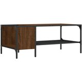  Stolić za kavu sa stalkom smeđa boja hrasta 100x51x40 cm | shoptok.hr