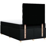  Krevet s oprugama i madracem crni 120 x 200cm od tkanine | shoptok.hr