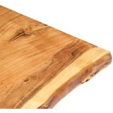 Stolna ploča od masivnog bagremovog drva 100 x (50-60) x 2,5 cm | shoptok.hr