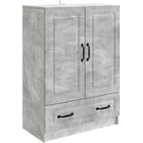  Strani šal Betonsko siva 66 x 34,5 x 92 cm Inženirski les, (5000217746) | Shoptok.si