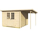 Male kuće Drvena vrtna kućica GLORIA D + SD150 290 × 290 cm – bez završnog krovnog pokrova | shoptok.hr