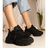Gemre Black women's chunky sports sneakers Zarina Cijene